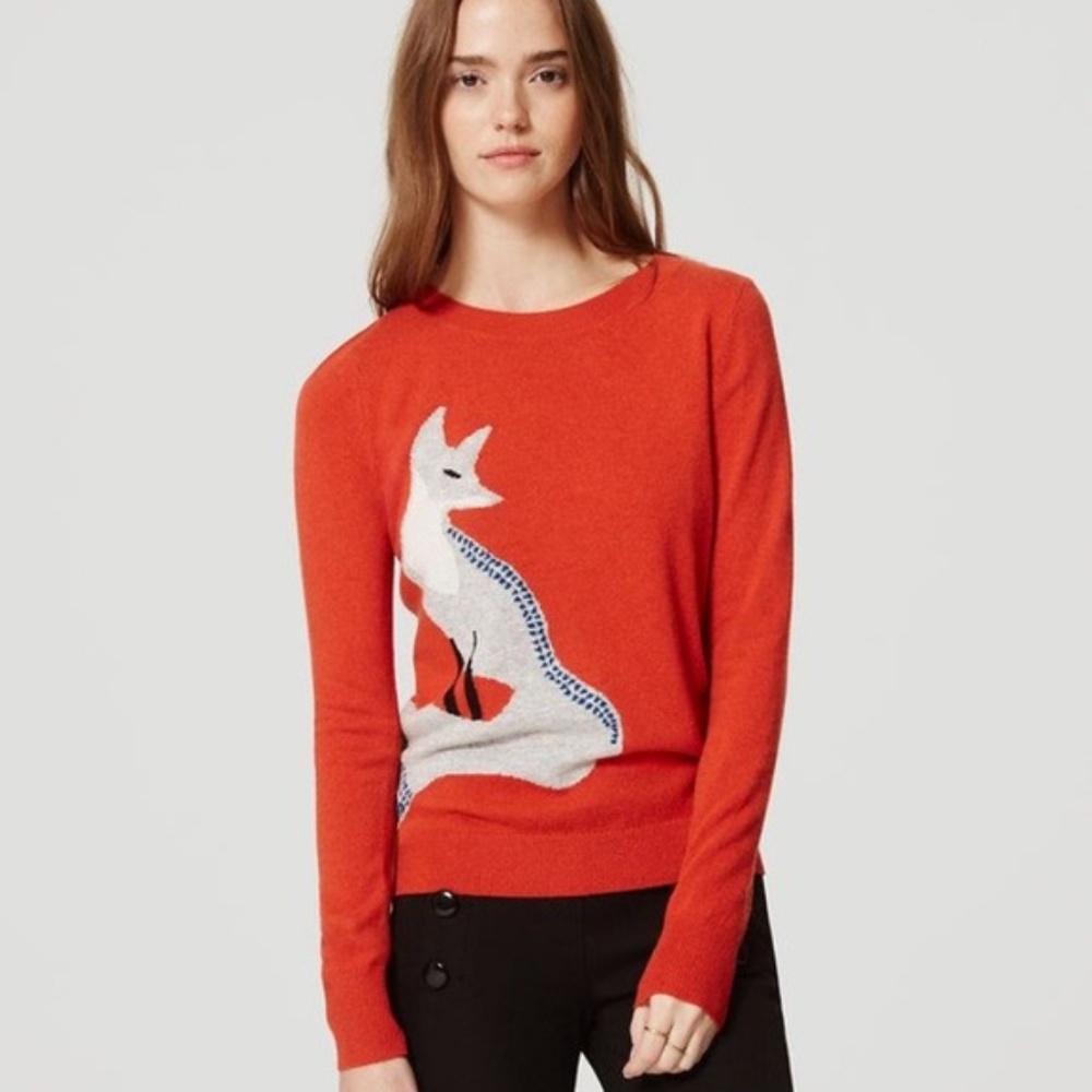 EUC LOFT Italian Yarn Fox Sweater